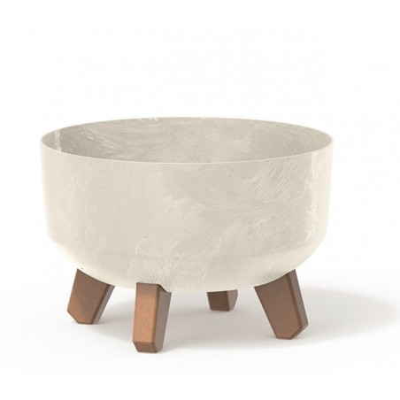 Květináč Gracia Low 23,5 cm Písková