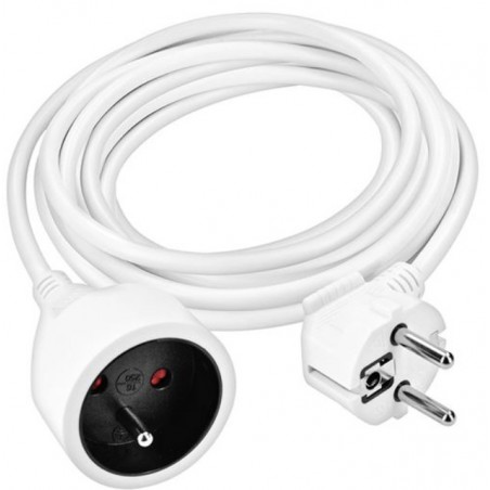 Prodlužovací přívod - spojka 1 zásuvka, 5 m Solight