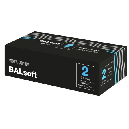 Balsoft Kapesníčky hygienické 2-vrstvé 150 ks