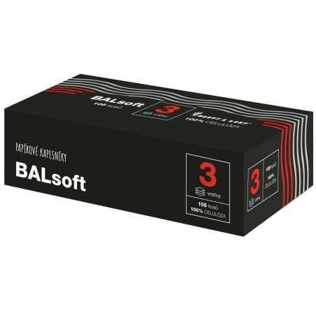 Balsoft Kapesníčky hygienické 3-vrstvé 105 ks