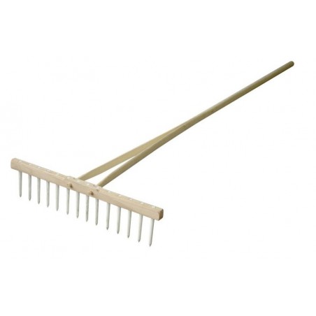 Hrábě dřevěné s PVC hřebenem