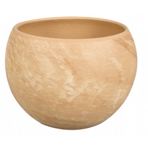 Květináč Luna Koule 37 x 28 cm marmor béžový melír
