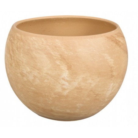 Květináč Luna Koule 37 x 28 cm marmor béžový melír
