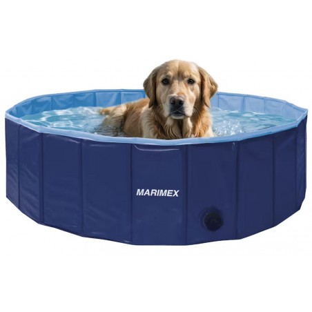 Bazén skládací pro psy průměr 120 cm modrý