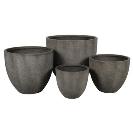 Květináč Koko Low Rustic Grey 42 x 42 x 36 cm