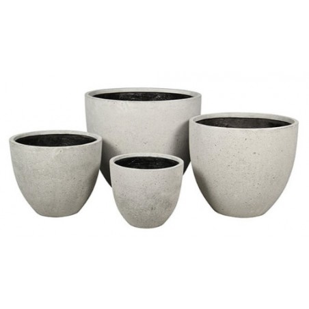 Květináč Koko Low Antique White 42 x 42 x 36 cm