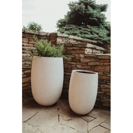 Květináč Salah Antique White 50 x 50 x 75 cm