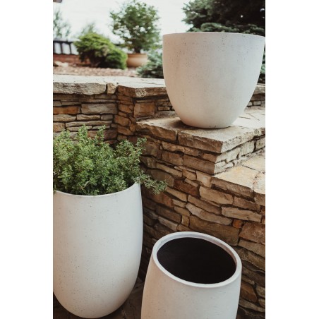 Květináč Salah Antique White 50 x 50 x 75 cm