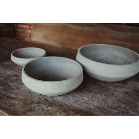 Květináč Oslo Natural Grey 28 x 28 x 9 cm