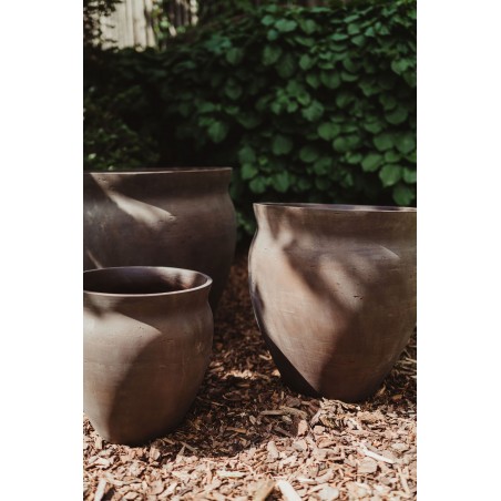 Květináč Muscat Antique Brown 48 x 48 x 50 cm