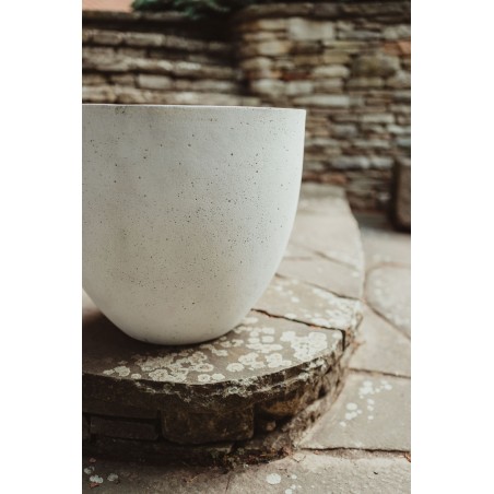 Květináč Koko Low Antique White 60 x 60 x 52 cm