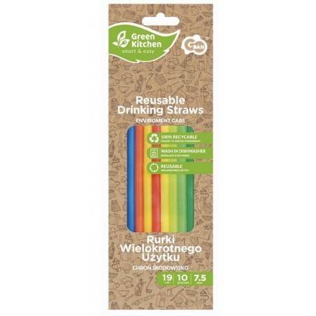 Brčka znovupoužitelná plastová 10 ks 19 cm