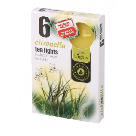 Svíčka čajová vonná Citronella 6 ks