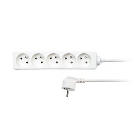 Prodlužovací kabel 5 zásuvek 3 m bílá Solight
