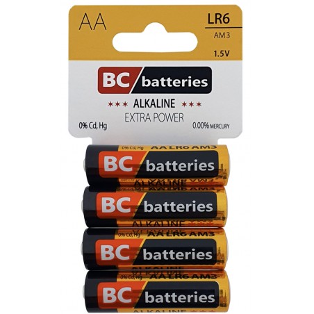Baterie BC LR6 Extra Power Alkalická AA 4 ks