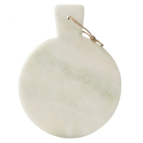 Prkénko / sýrový talíř kulatý mramor bílý / zelený 33 x 25 x 1,5 cm