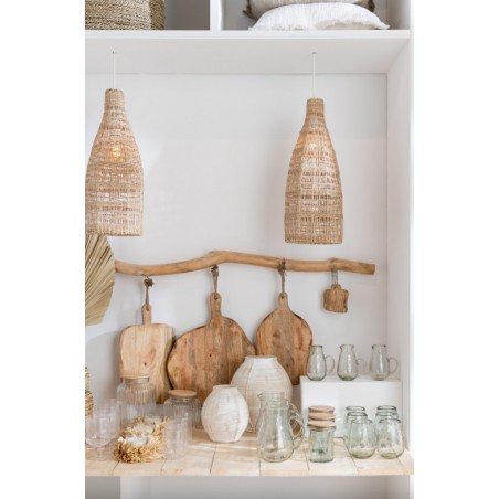 Prkénko na krájení oválné z organického dřeva 37 cm