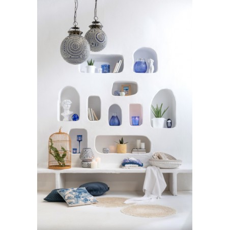 Obal na květiny keramický bílý Gusto 16,5 x 20 cm