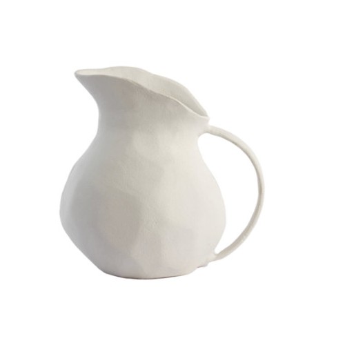 Váza Alonza kovová krémová 22 x 17 x 21 cm