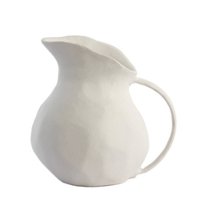 Váza Alonza kovová krémová 22 x 17 x 21 cm