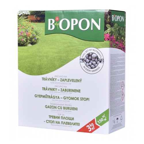 Bopon Hnojivo na trávník proti plevelům 3 kg