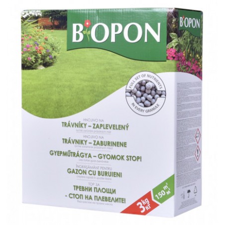 Bopon Hnojivo na trávník proti plevelům 3 kg