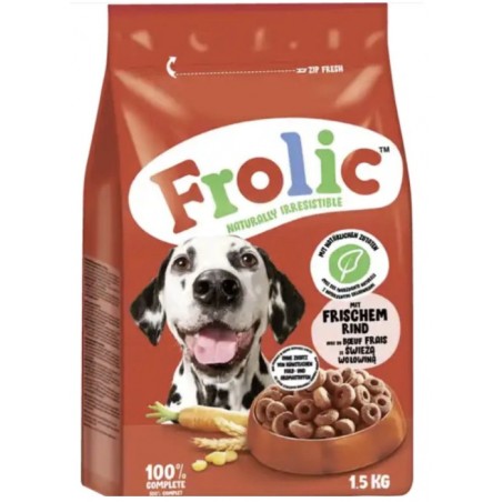 Frolic Suché krmivo s hovězím masem 1,5 kg