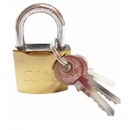 Zámek visací zlatý 32 mm