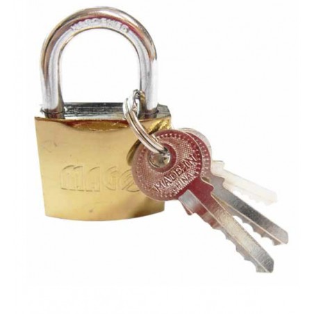 Zámek visací zlatý 38 mm