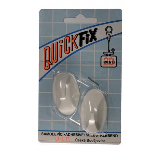 Háček samolepící typ 2 bílý 2 ks