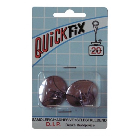 Háček Quickfix samolepící typ 6 chrom 2 ks