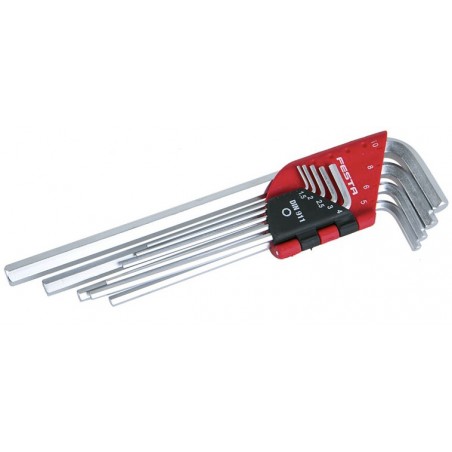 Sada L klíčů imbus CrV prodloužené 1,5 - 10 mm 9 ks Festa