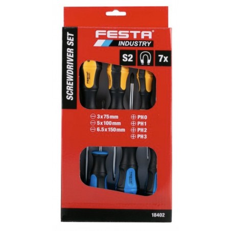 Sada šroubováků S2 S,PH 7 ks Festa Industry