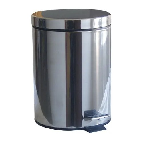 Koš odpadkový nášlapný nerez kulatý 5 l, s vložkou PH