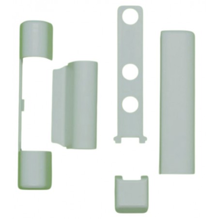 Krytky Siegenia typ F sada na kování bílé