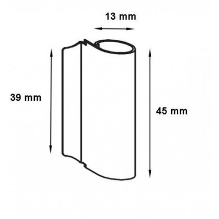 Krytky Siegenia typ F sada na kování bílé