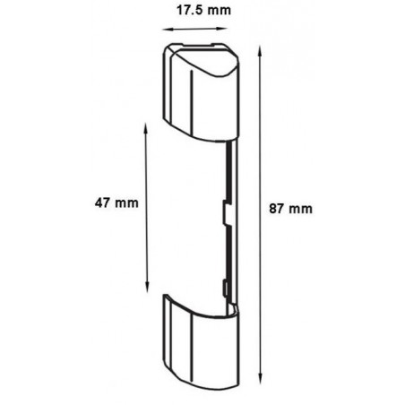 Krytky Siegenia typ F sada na kování bílé
