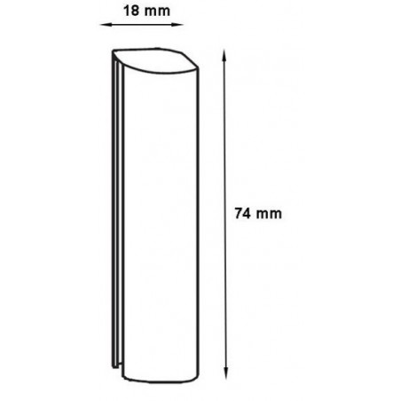 Krytky Siegenia typ F sada na kování bílé