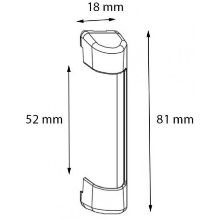 Krytky Maco sada na kování bílé