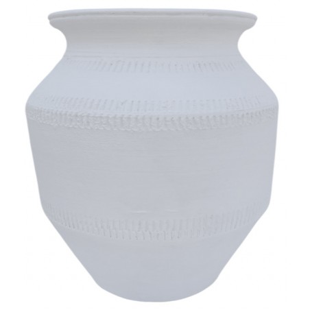 Keramická váza Biiwani bílá 20 cm