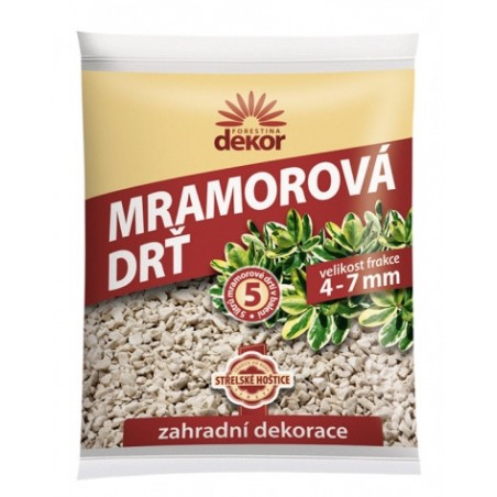 Drť mramorová Dekor 4 - 7 mm 5 l
