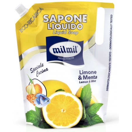 Milmil tekuté mýdlo Limone & Menta 900 ml