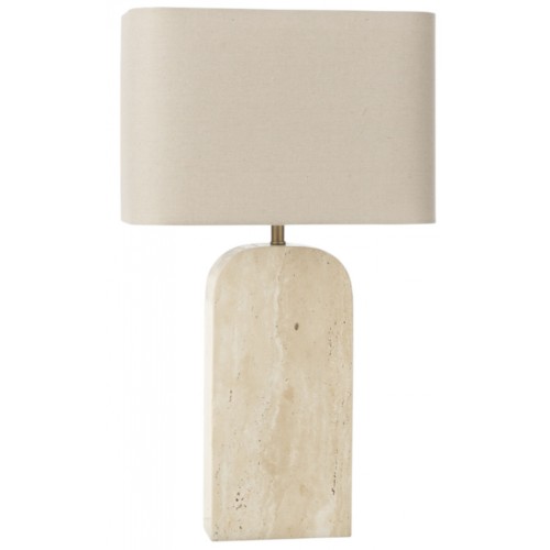 Stolní lampa travertin béžová 71 cm