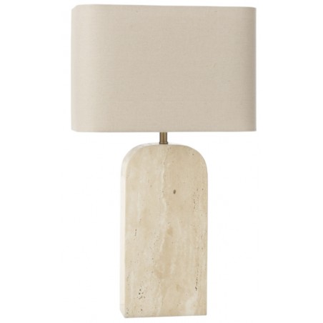 Stolní lampa travertin béžová 71 cm