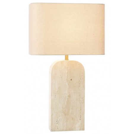 Stolní lampa travertin béžová 71 cm