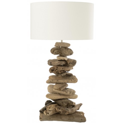 Stolní lampa z naplaveného dřeva 63,5 cm