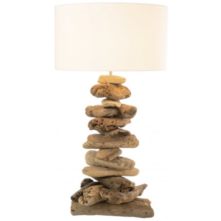 Stolní lampa z naplaveného dřeva 63,5 cm