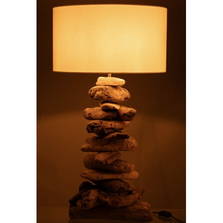 Stolní lampa z naplaveného dřeva 63,5 cm