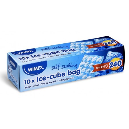 Sáček na led (LDPE) samozavírací pro 24 kostek 10 ks