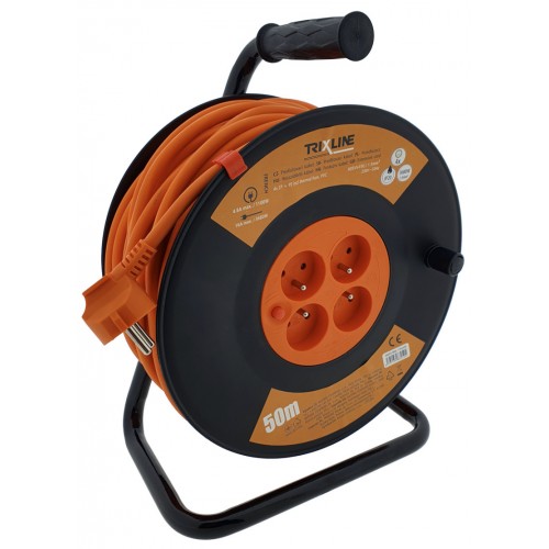 Prodlužovací přívod na bubnu 50 m Trixline